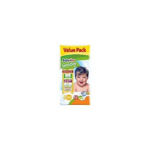 BABYLINO ΠΑΝΑ VALUE SENSITIVE No 5+ (13-27kg) - (42τεμ.)