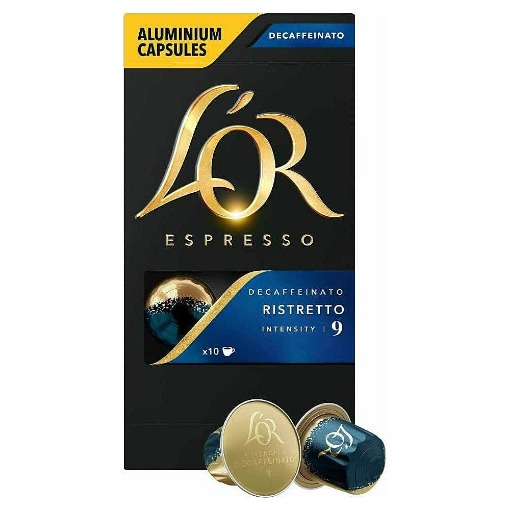 LOR CAPS RISTRETTO (10τεμ.) - (DECAF / (ΜΑΥΡΟ-ΜΠΛΕ)