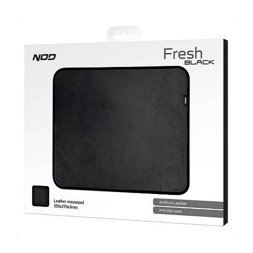 ΔΕΡΜΑΤΙΝΟ MOUSEPAD ΜΑΥΡΟ 350x270x3mm NOD FRESH BLACK