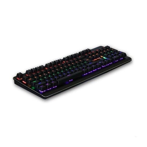 ΕΝΣΥΡΜΑΤΟ ΜΗΧΑΝΙΚΟ GAMING ΠΛΗΚΤΡΟΛΟΓΙΟ ΜΕ BACKLIGHT RGB ΚΑΙ ΕΠΙΦΑΝΕΙΑ ΑΠΟ ΑΛΟΥΜΙΝΙΟ NOD IRON STRIKE