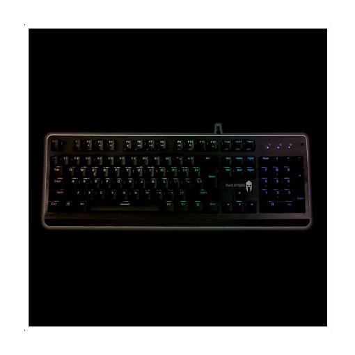 ΕΝΣΥΡΜΑΤΟ ΜΗΧΑΝΙΚΟ GAMING ΠΛΗΚΤΡΟΛΟΓΙΟ ΜΕ BACKLIGHT RGB ΚΑΙ ΕΠΙΦΑΝΕΙΑ ΑΠΟ ΑΛΟΥΜΙΝΙΟ NOD IRON STRIKE