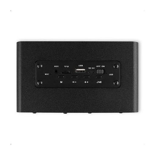 ΞΥΛΙΝΟ ΦΟΡΗΤΟ BLUETOOTH ΗΧΕΙΟ TOTAL BLACK 10W NOD ROCK CONCERT