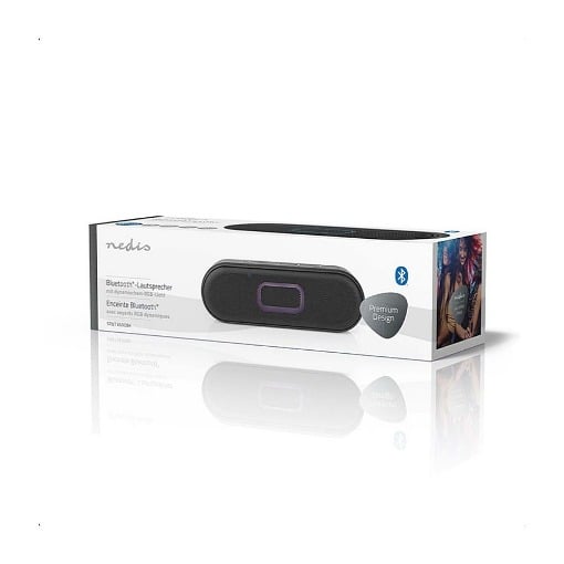 ΦΟΡΗΤΟ TWS ΗΧΕΙΟ BLUETOOTH ΜΕ RGB ΦΩΤΙΣΜΟ 16W NEDIS SPBT3600BK