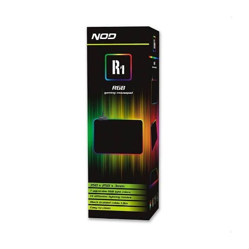 RGB GAMING MOUSEPAD 350x250x3mm NOD R1