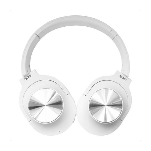 BLUETOOTH OVER-EAR ΑΚΟΥΣΤΙΚΑ ΜΑΥΡΑ ΜΕ ΜΙΚΡΟΦΩΝΟ ΛΕΥΚΑ NOD PLAYLIST WHITE