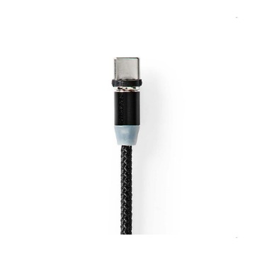 ΚΑΛΩΔΙΟ USB HIGH-SPEED A - MICRO B USB/ USB-C 2m ΜΕ ΜΑΓΝΗΤΙΚΟ ΑΚΡΟ  NEDIS CCGB60630BK20