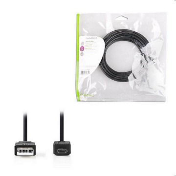 ΚΑΛΩΔΙΟ USB HIGH-SPEED A - MICRO B USB 5m NEDIS CCGP60500BK50