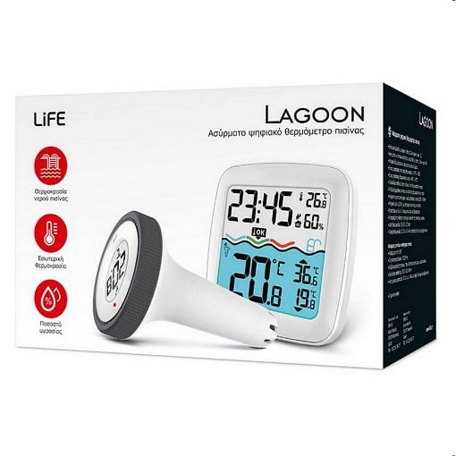 ΑΣΥΡΜΑΤΟ ΨΗΦΙΑΚΟ ΘΕΡΜΟΜΕΤΡΟ ΠΙΣΙΝΑΣ LIFE LAGOON