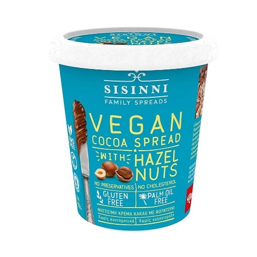 SISINNI ΚΡΕΜΑ ΚΑΚΑΟ 400gr. - (ΜΕ ΦΟΥΝΤΟΥΚΙ) (VEGAN)