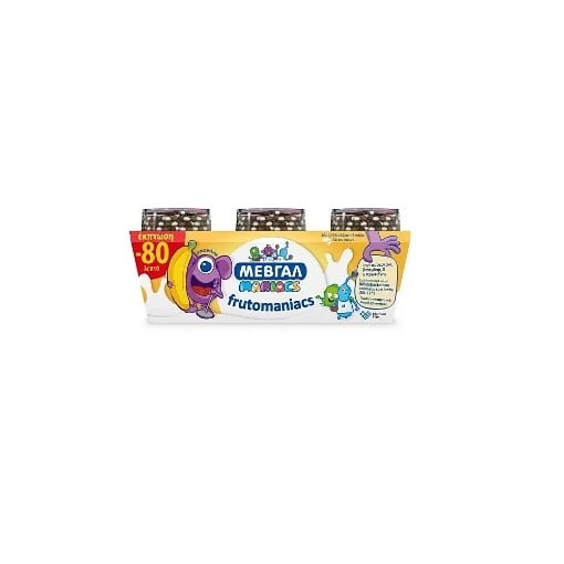 FRUTOMANIACS ΜΠΑΝΑΝΑ & ΣΟΚΟΛΑΤΑ (3Χ140gr)