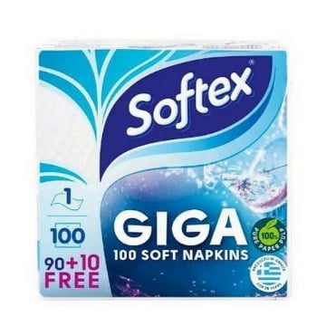 SOFTEX ΧΑΡΤΟΠΕΤΣΕΤΑ GIGA (90+10 ΦΥΛΛΑ) - (30x30cm)