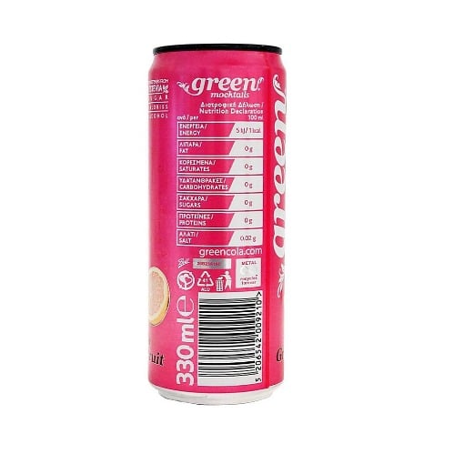 GREEN MOCTAILS PINK GRAPEFRUIT 330ml