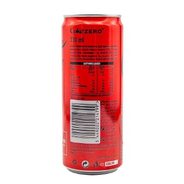 COCA COLA ZERO 330ml - (ΕΛΛΗΝΙΚΗ)