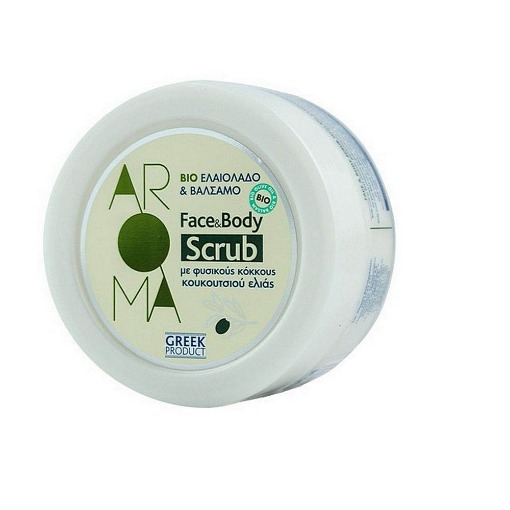 AROMA BIO FACE & BODY SCRUB ΕΛΑΙΟΛΑΔΟ & ΒΑΛΣΑΜΟ