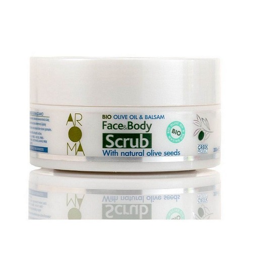 AROMA BIO FACE & BODY SCRUB ΕΛΑΙΟΛΑΔΟ & ΒΑΛΣΑΜΟ