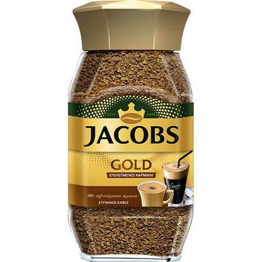 JACOBS ΣΤΙΓΜΙΑΙΟΣ ΚΑΦΕΣ GOLD 95gr. (ΓΥΑΛΙΝΟ)
