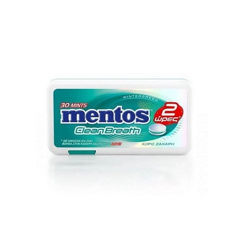 MENTOS CLEAN BREATH WINTERGREEN 21g