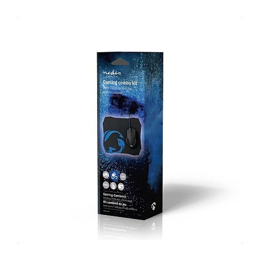 GAMING ΣΕΤ ΜΕ ΕΝΣΥΡΜΑΤΟ ΠΟΝΤΙΚΙ ΚΑΙ MOUSEPAD NEDIS GMMP110BK