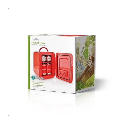MINI ΦΟΡΗΤΟ ΗΛΕΚΤΡΙΚΟ ΨΥΓΕΙΟ 4L ΚΟΚΚΙΝΟ NEDIS KAFR120CRD