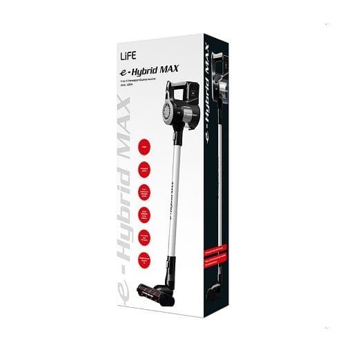 ΕΠΑΝΑΦΟΡΤΙΖΟΜΕΝΗ ΣΚΟΥΠΑ 2 ΣΕ 1 STICK 120W LIFE E-HYBRID MAX