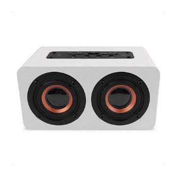 ΞΥΛΙΝΟ ΦΟΡΗΤΟ BLUETOOTH ΗΧΕΙΟ ΣΕ PURE WHITE ΧΡΩΜΑ 10W NOD RnB CONCERT