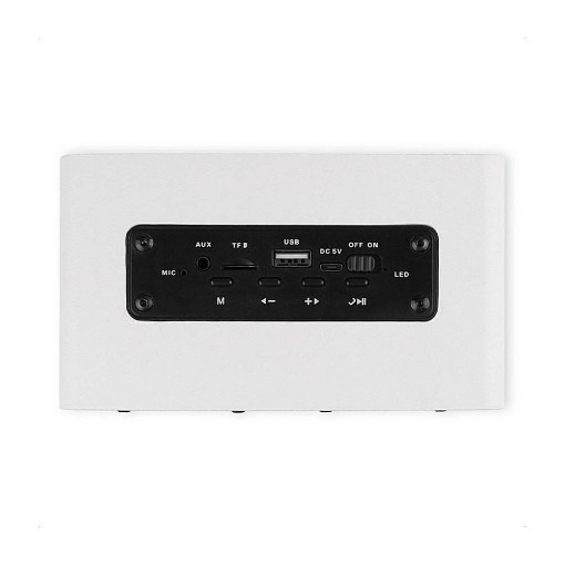 ΞΥΛΙΝΟ ΦΟΡΗΤΟ BLUETOOTH ΗΧΕΙΟ ΣΕ PURE WHITE ΧΡΩΜΑ 10W NOD RnB CONCERT