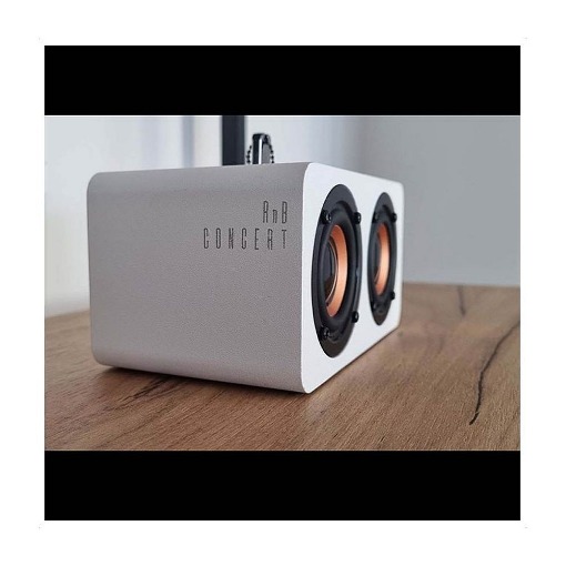 ΞΥΛΙΝΟ ΦΟΡΗΤΟ BLUETOOTH ΗΧΕΙΟ ΣΕ PURE WHITE ΧΡΩΜΑ 10W NOD RnB CONCERT