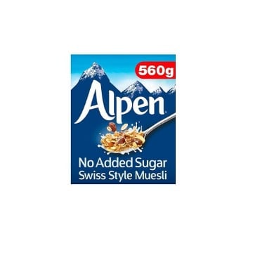 ALPEN ΔΗΜΗΤΡΙΑΚΑ MUESLI (ΧΩΡΙΣ ΖΑΧΑΡΗ) ΝΟ ADDED SUGAR 560g