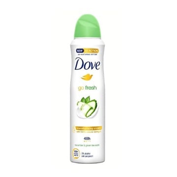 DOVE ΑΠΟΣΜΗΤΙΚΟ DEO SPRAY 48h 150ml - (GO FRESH CUCUMBER & GREEN TEA)
