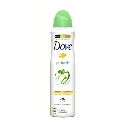 DOVE ΑΠΟΣΜΗΤΙΚΟ DEO SPRAY 48h 150ml - (GO FRESH CUCUMBER & GREEN TEA)