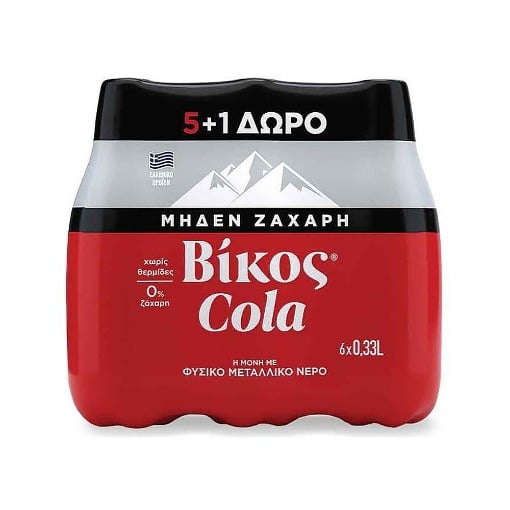 ΒΙΚΟΣ COLA ZERO 330ml - (5+1 ΔΩΡΟ)