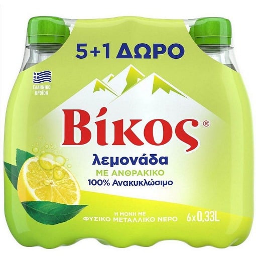 ΒΙΚΟΣ ΛΕΜΟΝΑΔΑ 330ml - (5+1 ΔΩΡΟ)