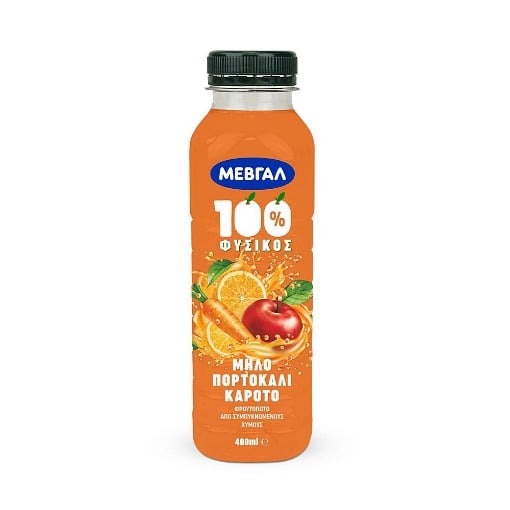 ΜΕΒΓΑΛ ΧΥΜΟΣ ΚΑΡΟΤΟ/ΜΗΛΟ/ΠΟΡΤΟΚΑΛΙ 400ml