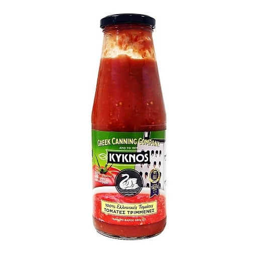 ΚΥΚΝΟΣ ΤΟΜΑΤΑ ΤΡΙΜΜΕΝΗ 680ml - (ΦΙΑΛΗ)