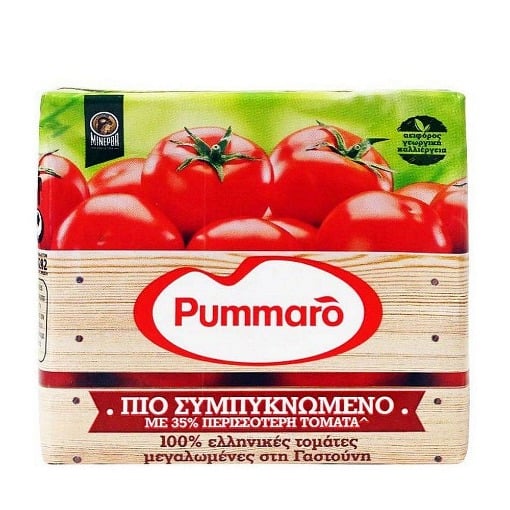PUMMARO  τομάτα χυμός πιο συμπυκνωμένο με 35% περισσότερη τομάτα (520g)