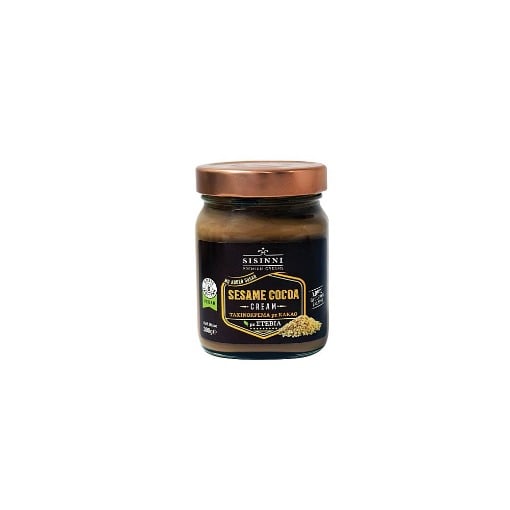 SISINNI ΤΑΧΙΝΙ ΜΕ STEVIA ΣΕ ΓΥΑΛΙΝΟ ΒΑΖΟ 380gr. - (ΚΑΚΑΟ)
