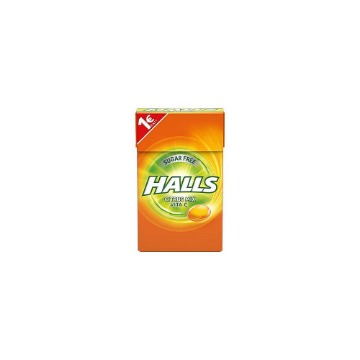 HALLS VITA-C ΚΑΡΑΜΕΛΑ ASSORTED ΧΩΡΙΣ ΖΑΧΑΡΗ (28gr)