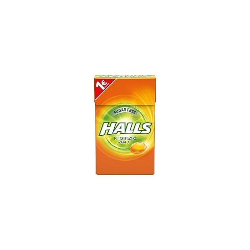 HALLS VITA-C ΚΑΡΑΜΕΛΑ ASSORTED ΧΩΡΙΣ ΖΑΧΑΡΗ (28gr)