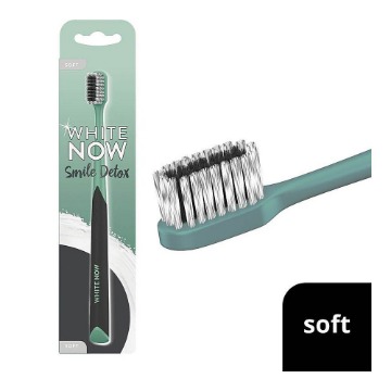  AIM White Now Smile Detox Charcoal Soft Μαλακή Οδοντόβουρτσα Ενεργού Άνθρακα 1TEM