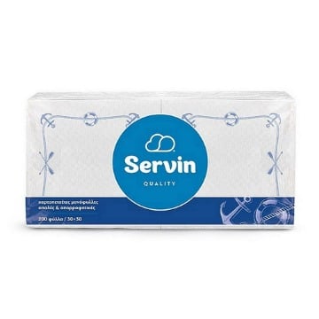 SERVIN ΧΑΡΤΟΠΕΤΣΕΤΕΣ ΜΕΣΑΙΕΣ QUALITY 30X30 200ΤΜΧ