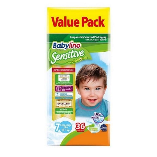 BABYLINO ΠΑΝΑ VALUE SENSITIVE No 7 - (15kg + ) (36τεμ.)