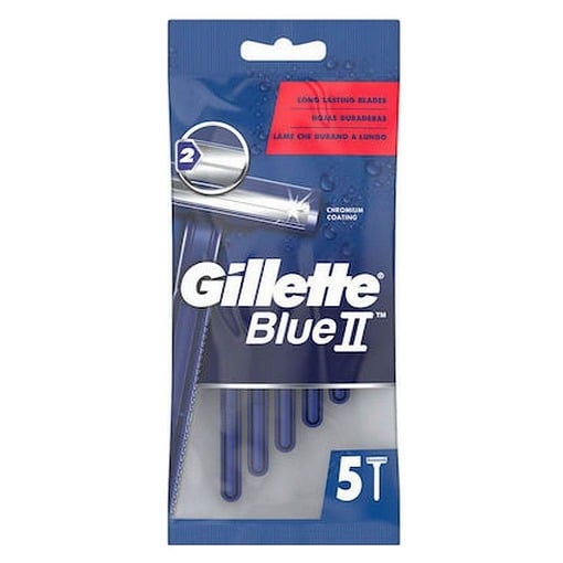 GILLETTE ΞΥΡΑΦΑΚΙΑ BLUE II 5ΤΜΧ (ΣΤΑΘΕΡΗ ΚΕΦΑΛΗ)