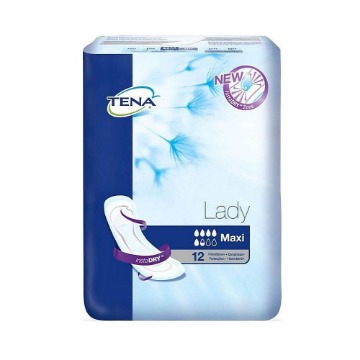 TENA ΣΕΡΒΙΕΤΑ ΕΛΑΦΡΑΣ ΑΚΡΑΤΕΙΑΣ LADY MAXI INSTADRY (12ΤΜΧ)