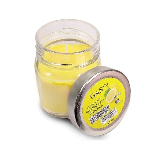 G & S Art Φυτικό Αρωματικό Κερί Φοίνικα Λεμόνι 212ml