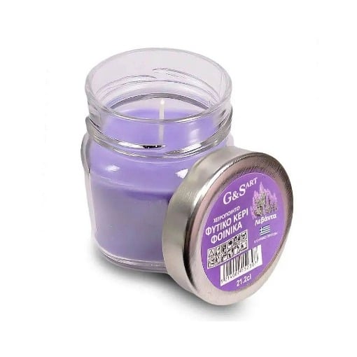 G & S Art Φυτικό Αρωματικό Κερί Φοίνικα Λεβάντα 212ml