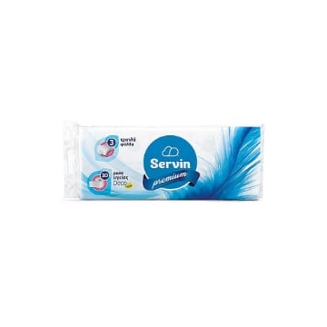 SERVIN ΧΑΡΤΙ ΥΓΕΙΑΣ 10 ΡΟΛΑ 3ΦΥΛΛΟ 95g