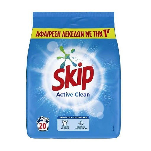 SKIP ΣΚΟΝΗ 1,3kg (20μεζ.) - (ACTIVE CLEAN)