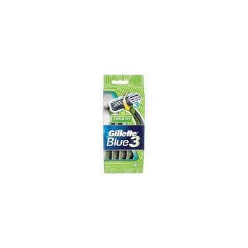 GILLETTE ΞΥΡΑΦΑΚΙΑ BLUE 3 SENSITIVE - (4+1 ΔΩΡΟ)
