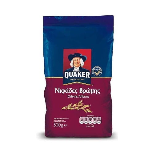 QUAKER ΝΙΦΑΔΕΣ ΒΡΩΜΗΣ 500gr. - (ΣΑΚΟΥΛΑΚΙ)