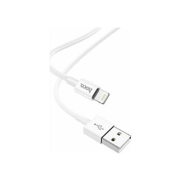ΚΑΛΩΔΙΟ ΦΟΡΤΙΣΗΣ 1m ΛΕΥΚΟ HOCO X64 LIGHTWEIGHT USB TO LIGHTNING